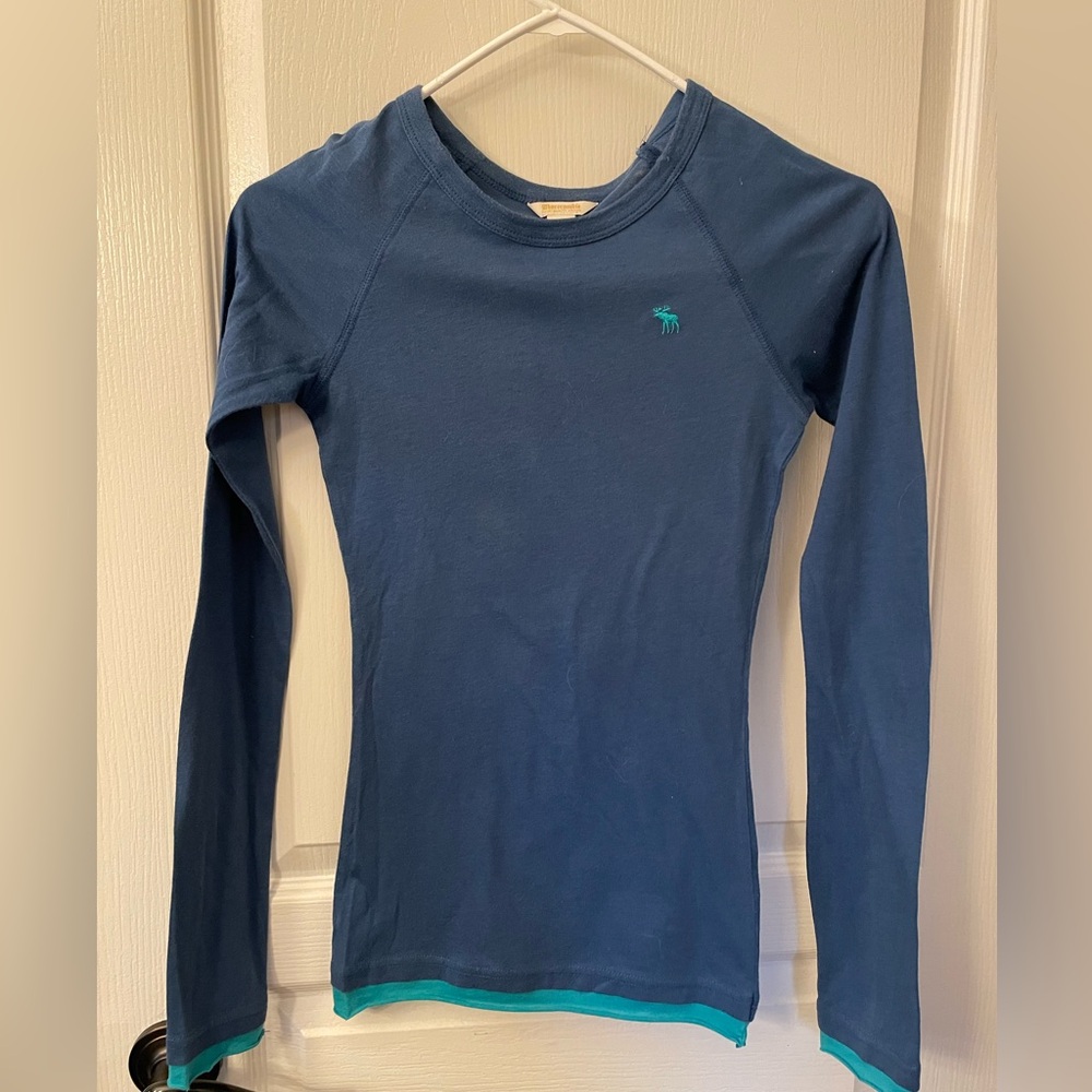 Abercrombie & Fitch Blue Cotton Shirt